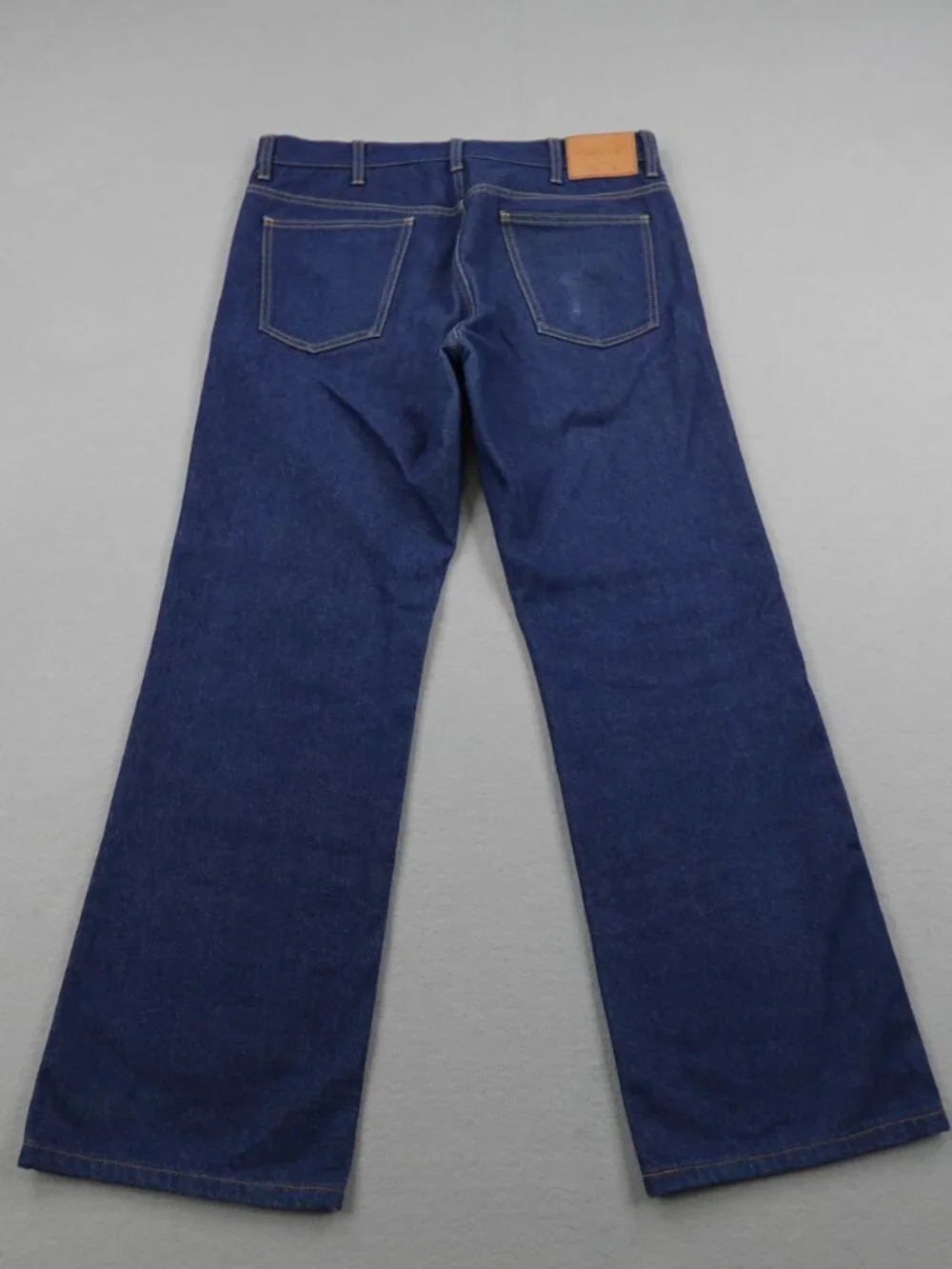 Gucci Jeans Mens 36 Blue Japanese Denim Wide Leg Straight Selvedge Fly Italy